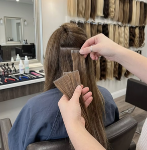 Nuovo Design di Alta Qualità, Extension per Capelli con Nastro Adesivo Invisibile Senza Cuciture, Marrone Chiaro, Vendita all'Ingrosso di Capelli Remy - Product Image 1