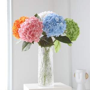 Flores de Hortensia Artificiales Haiyi, Grandes, de Seda, Azules y Blancas, para Decoración de Bodas - Product Image 3