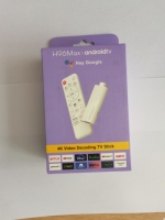 H96 Max Rk3518 Quad Core Android 14 TV Stick 4K 2GB 16GB OTT Box H.265 Blanc