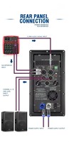 Module amplificateur audio numérique double canal haut de gamme avec boîtier métallique durable et interface XLR pour home cinéma