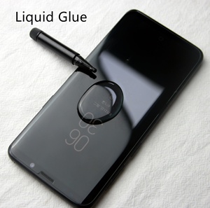 Protection d'écran en verre trempé incurvé 3D avec colle liquide intégrale pour Samsung Galaxy S24 <span class=keywords><strong>Ultra</strong></span>, compatible avec Samsung S23 S22 Plus (avec lampe UV) - Product Image 3