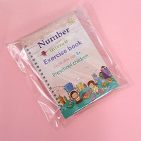 Práctica de magia reutilizable Regalos de escritura en inglés Ejercicio Ranura Impresión Cuaderno Caligrafía Conjunto educativo para niños