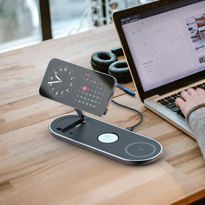 Soporte de cargador inalámbrico magnético 2025 al por mayor 3 en 1 estación de carga de teléfono rápida con soporte de teléfono para <span class=keywords><strong>iPhone</strong></span> Samsung - Product Image 6