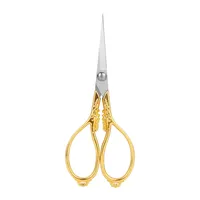 Ciseaux dorés spéciaux pour découpe de papier DIY, en acier inoxydable, pour sachets de thé, décoration de fenêtres, travaux d'aiguille et couture