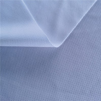 170gsm Blanc Sublimation Impression 100% Polyester Oiseaux Eye Interlock Mesh Tissu pour Sportswear Football
