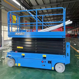 Plateforme élévatrice mobile électrique autopropulsée à ciseaux 6m-<span class=keywords><strong>14m</strong></span>, élévateur de personnel Rong Yu JT-GZ0406, capacité 80-1000kg - Product Image 6