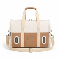Sac de transport pour animaux de compagnie grande capacité, extérieur, en tissu imperméable, fermeture éclair fluide, poches de rangement, souple