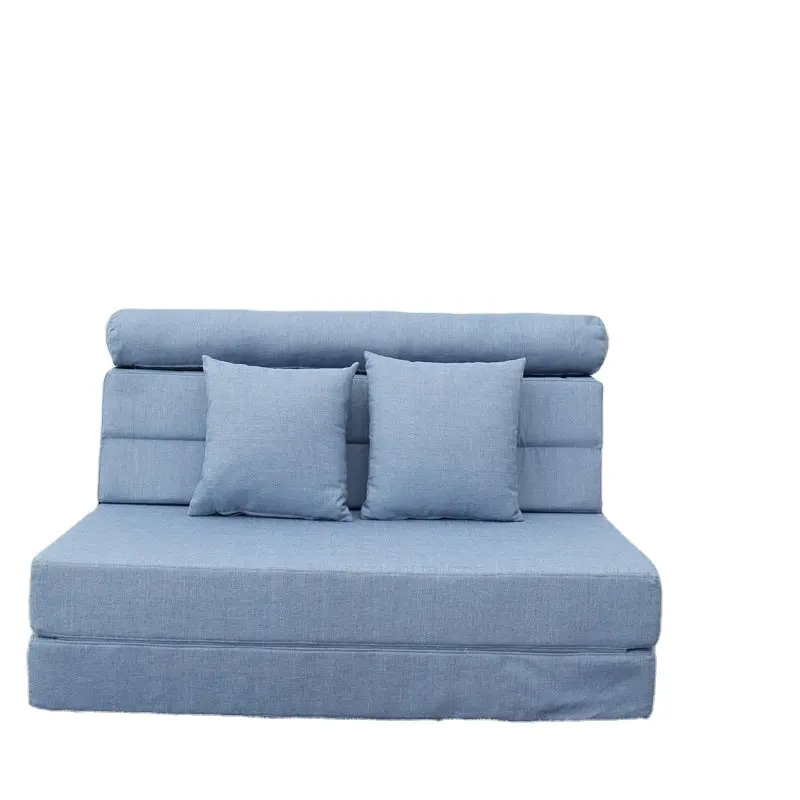 High density foam sofa bed folding with linen fabric