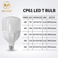 Ampoule LED SMD 2835 30W de haute qualité avec circuit imprimé PBT+PC T018, culot B22/E27, télécommande AC, lumière super brillante