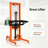 Rotateur semi-électrique pour fûts d'huile, élévateur de fûts, déverseur de fûts d'huile