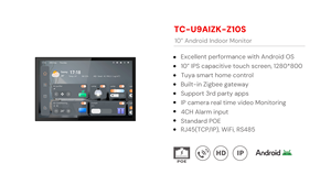 Videoportero Inteligente Android POE de 10 Pulgadas, Centro de Seguridad y Sistema de Automatización para el <span class=keywords><strong>Hogar</strong></span>, Centro Inteligente de Seguridad para el <span class=keywords><strong>Hogar</strong></span> - Product Image 4