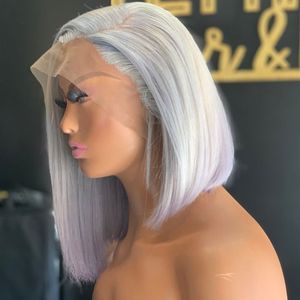 Grande qualità dei grossisti di osso lisci 13x4 capelli umani frontali 6 pollici di pizzo frontale parrucche SDD di alta qualità - Product Image 2