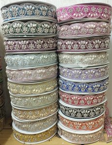 100% ผ้าฝ้ายเป็นมิตรกับสิ่งแวดล้อมทนทานสำหรับเสื้อผ้ารองเท้าและกระเป๋าตกแต่งด้วยพู่ปักหลากสีสั่งทำได้ตามต้องการ - Product Image 3