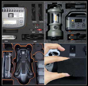 Valise de photographie pour objectif d'appareil photo portable 667*497*385 mm, étanche, en plastique rigide, boîte de rangement avec roulettes pour le transport - Product Image 5