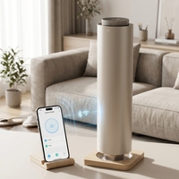 Diffuseur d'arômes électrique vertical sans eau en métal de grande capacité 1000 ml avec WIFI pour hall d'hôtel, commerce de détail, salon de beauté