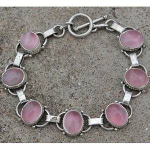 925 <b>Silver</b> Smoky Quartz Genuine Gemstone Beautiful <b>Bracelet</b>, Antique Handmade <b>Silver</b> Gemstone Jewelry Exporter, Gemstone Jewelry - Product Image 4