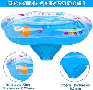 Bouée de natation gonflable en PVC pour bébé, antidérapante, sécurisée pour nourrissons et tout-petits, utilisation en piscine, colorée - Product Image 4