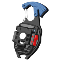 Lampe de poche COB multifonction avec mousqueton, ouvre-bouteille, base magnétique, lampe de travail portable pour le camping, la mécanique et les situations d'urgence