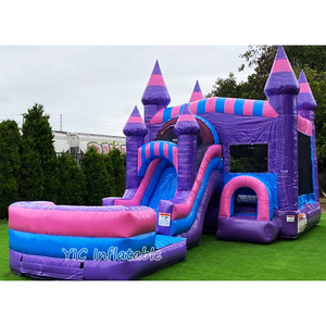 Trẻ em phổ biến của lâu đài bơm hơi nhà-lâu đài bơm hơi với Slide cho bữa tiệc theo chủ đề Cung điện và công viên giải trí vui vẻ - Product Image 1