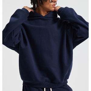 Sweat-shirt surdimensionné de haute qualité 100% coton 400 g/m², streetwear, logo personnalisé, impression en relief - Product Image 1