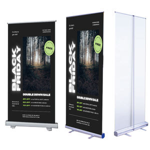 Bannière enroulable personnalisée Support de bannière rétractable facile à installer Porte-enseigne de salon professionnel - Product Image 6