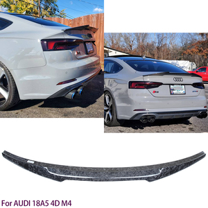 For A5 S5 RS5 B9 4Door Sportback M4 Style Forged Carbon Fiber Rear Spoiler Trunk Wing 2016-2025 - Product Image 2