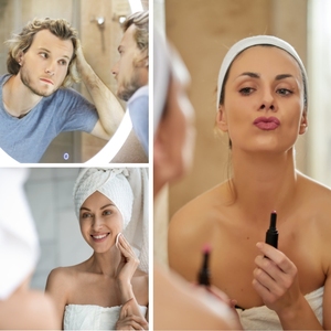 Smartled chống sương mù treo tường Gương tủ với cảm biến cảm ứng cho phòng tắm Beauty Salon Club Resort khách sạn <span class=keywords><strong>Bluetooth</strong></span> tùy chọn - Product Image 6