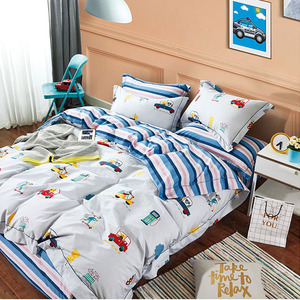 OEKO BSCI ISO Certified Eco-Friendly Woven Cartoon &amp; Plant Printed 4-Piece Kids Cotton <strong>Fluffy</strong> <strong>Duvet</strong> Cover Set - Product Image 5