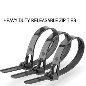 100 قطعة من روابط الكابلات القابلة للتعديل والتحرير من الصين، روابط سيليكون بسعر منخفض 7.6*150 مم، عينات مجانية من مادة النايلون - Product Image 3