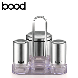 sugar bottle and cream rack stainless steel spice jar set