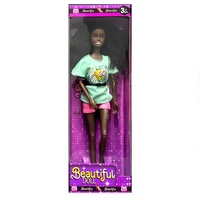 Nouveauté 2024 - Jouets Samlok - Série Lifestyle - Poupée gonflable tendance - 11,5 pouces - Filles noires africaines - Modèle de dessin animé en vinyle - Mini