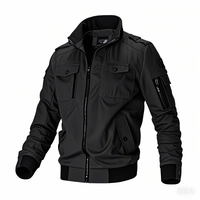 Veste bomber tactique pour homme AQTQ, légère, coupe-vent, cargo, veste utilitaire décontractée pour pilote, pour un usage quotidien en extérieur