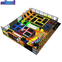 Equipo de Parque de Trampolines Comercial, Cama Elástica Interior, Cancha de Baloncesto, Foso de Espuma para Niños y Adultos, Centros de Recreación