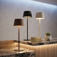 Lampe de Table LED Moderne Rechargeable Sans Fil pour Hôtel, Chevet, Salon, Restaurant, Salle à Manger, Café – Lampe de Bureau Portable