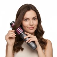 Peigne chauffant ionique sans fil portable rechargeable USB pour boucler les cheveux, design élégant, idéal pour la maison et comme cadeau de fêtes