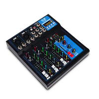 Professionnel F4 4 Ch karaoké musique 4 Aux Studio enregistrement Consoles de son enregistreur contrôleur Dsp Interface Audio mélangeur Dj