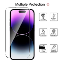Vente en gros de film protecteur en verre trempé 9H 0,33 mm pour iPhone 16Promax 15 14 13 12 11 pour iPhone 17Promax 17pro 17air