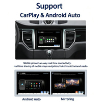 Radio para Auto con Android Auto de 8.4 Pulgadas, Pantalla Dividida, Asistente de Reversa, GPS Integrado para Porsche Macan 2012-2017, Carplay Inalámbrico