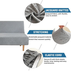 Jacquard elastici All-Inclusive fodera divano letto <span class=keywords><strong>con</strong></span> funzione lavabile pieghevole Futon protettore senza bracciolo - Product Image 6