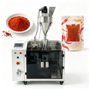 Machine automatique de remplissage et de scellage pour sachets plats préformés, doypacks et pochettes verticales de lait et de poudre de chili - Product Image 1