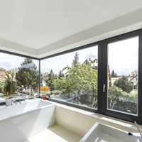 Ventanas de Aluminio con Rotura de Puente Térmico Minglei, Ventana Francesa NFRC, Ventanas Abatibles de Triple Vidrio para Casa
