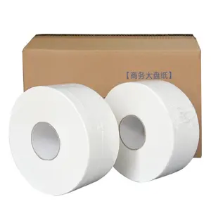 Großhandel Custom High Quality Bambus faser Toiletten papier Geprägte Rolle Toiletten papier