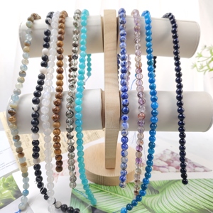 Perle Sciolte in <span class=keywords><strong>Pietra</strong></span> Naturale Lucidate a Mano da 8mm, Onice <span class=keywords><strong>Blu</strong></span> e <span class=keywords><strong>Pietra</strong></span> <span class=keywords><strong>di</strong></span> <span class=keywords><strong>Luna</strong></span> Bianca per Creazione <span class=keywords><strong>di</strong></span> Gioielli e Artigianato - Product Image 5