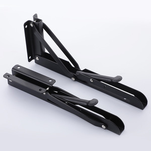 Support <span class=keywords><strong>d</strong></span>'<span class=keywords><strong>angle</strong></span> pliant en acier inoxydable étagère de montage mural de type k supports de table pliants en métal - Product Image 1