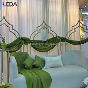 ฉากหลังโค้งสีทองสไตล์อาหรับสมัยใหม่แบบกำหนดเองของ LEDA สำหรับตกแต่งซุ้มงานแต่งงาน - Product Image 2