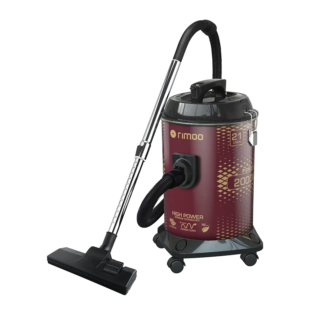 2000w Rimoo Patent Desgin Dry Drum Electric Canister Cylinder Vacuum Cleaner For Home With Dust Bag