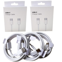 Cable de Carga USB C de 60W al por Mayor, Cable de Datos de Carga Rápida USB Tipo C para iPhone 17 Pro Max 16 15 14, para Samsung Xiaomi