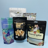 Sacs d'emballage alimentaire refermables Pochette debout en plastique Mylar Snack à motifs personnalisés