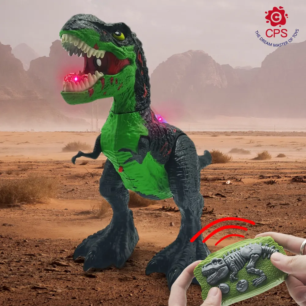 Sıcak satış RC dinozor oyuncaklar 2.4G sprey uzaktan kumanda ile çocuklar için dinozor oyuncaklar