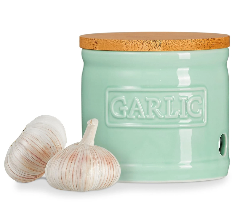 Large Ceramic Garlic and Onion Keeper